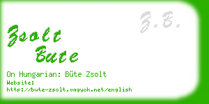 zsolt bute business card
