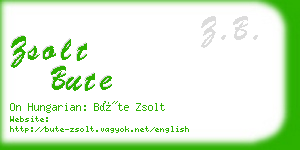 zsolt bute business card